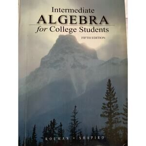 Intermediate Algebra For College‎ Student